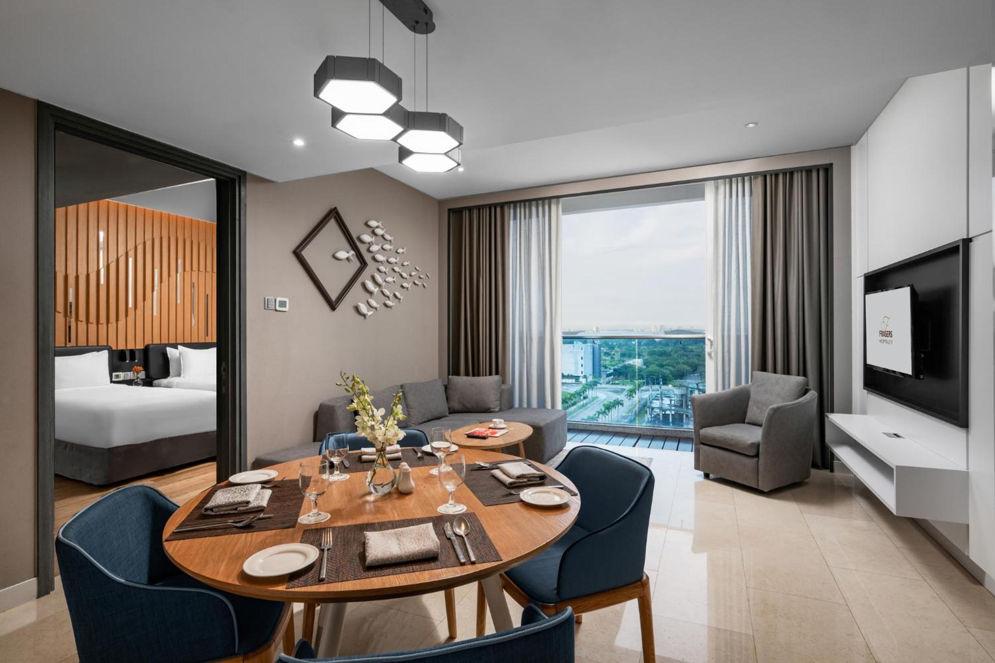 เฟรเซอร์ เพลซ ปูเตรี ฮาร์เบอร์ Hotel นุสาจายา ภายนอก รูปภาพ A suite at the hotel