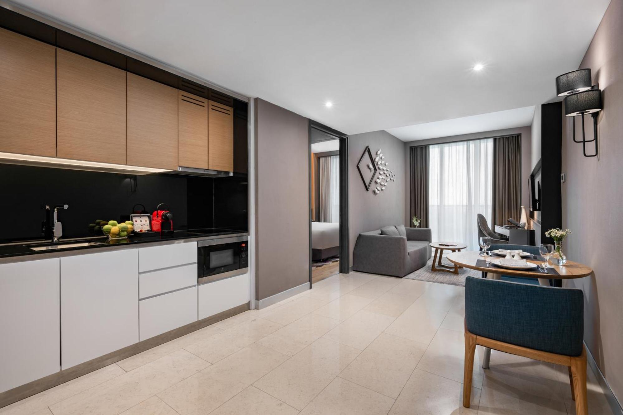 เฟรเซอร์ เพลซ ปูเตรี ฮาร์เบอร์ Hotel นุสาจายา ภายนอก รูปภาพ A two-bedroom apartment at the hotel