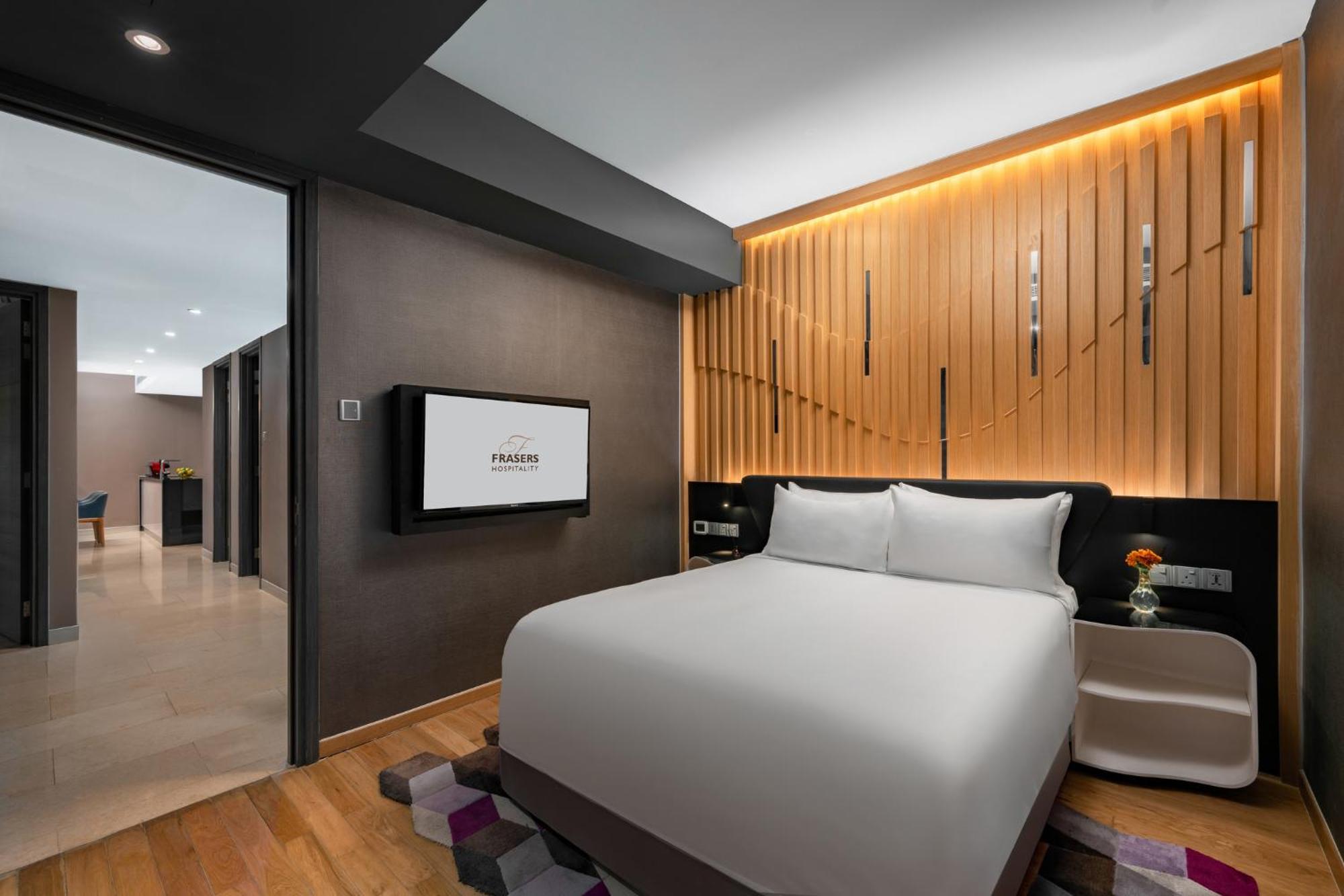 เฟรเซอร์ เพลซ ปูเตรี ฮาร์เบอร์ Hotel นุสาจายา ภายนอก รูปภาพ A bedroom at the hotel